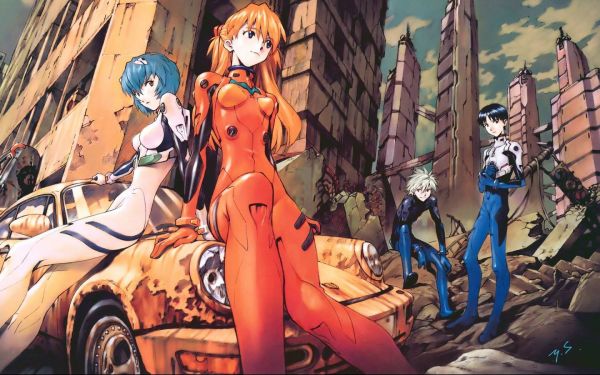 illustrazione,anime,anime girls,culo,Neon Genesis Evangelion,ragazzi anime