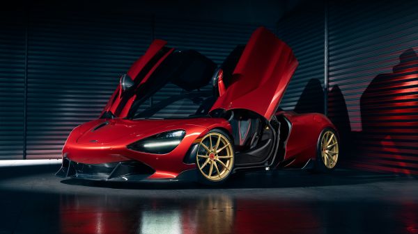 auto,červená auta,reflektory,McLaren 720S,McLaren,Supercars