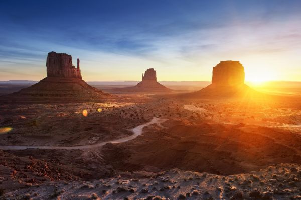 landscape,sunset,rock,nature,sky,clouds