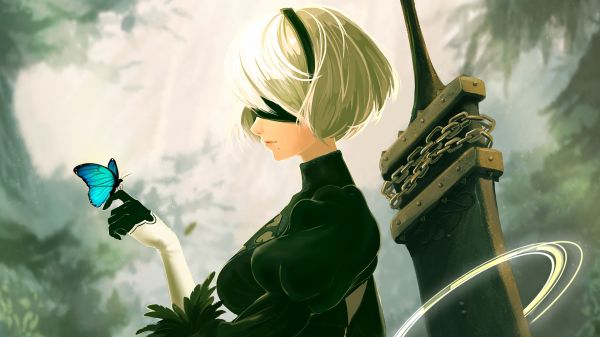 Nier automatelor,Nier,2B,2B Nier automatelor,jocuri video,femei