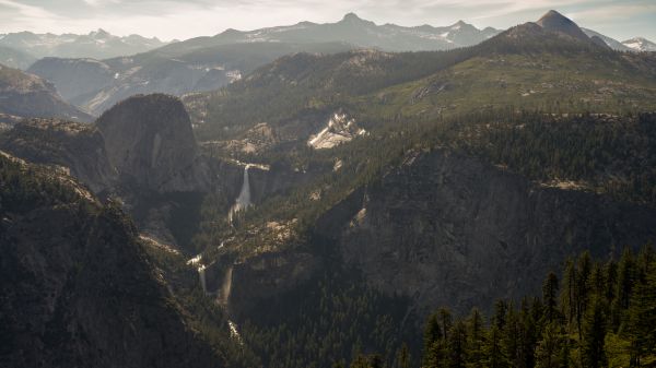 Εθνικό Πάρκο Yosemite,τοπίο,υδατόπτωση,Ανατολή ηλίου