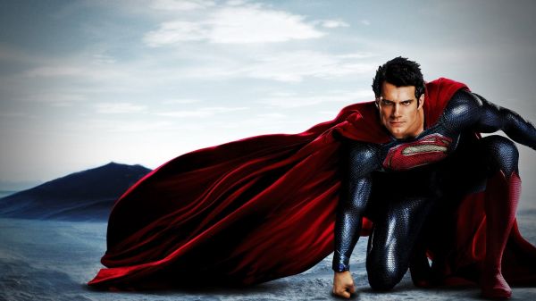 movies, superhero, Superman, Man of Steel, Henry Cavill, red