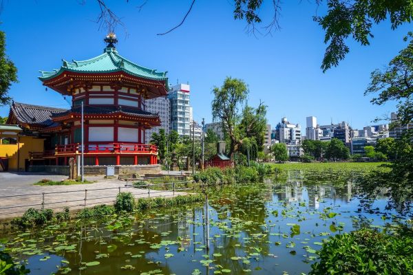 日本,Benten Hall Temple,池塘