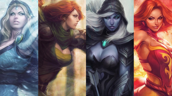 Dota 2,Lina,ArtGem,Rylai,Drow Ranger,Windranger