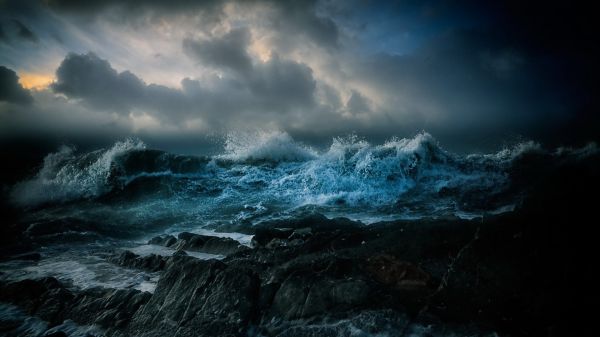 landscape,sea,water,rock,nature,sky