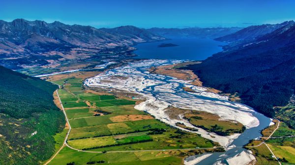 paisaje,fotografía,Trey Ratcliff,Nueva Zelanda,vista aérea,campo