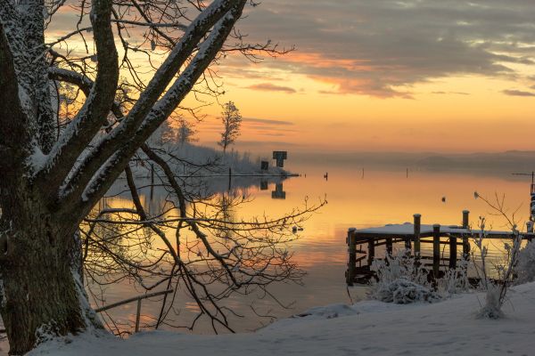 luce del sole,paesaggio,tramonto,riflessione,lago,natura