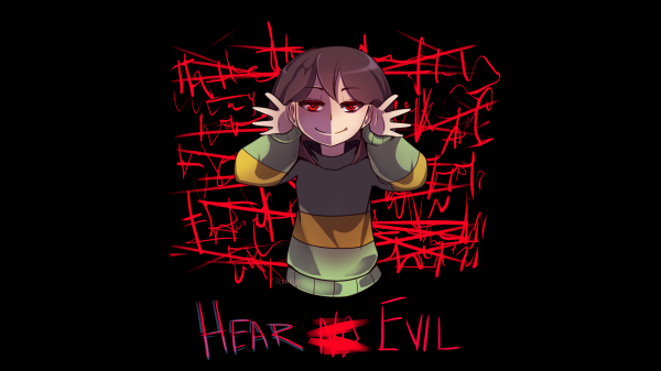 ilustrasi,anime,Undertale,Chara