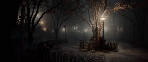 Vampyr, Video Game Art, dunkel, gotisch, Nebel, Stadt