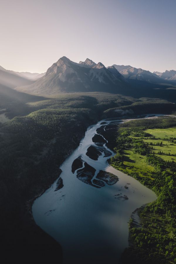 Canada,natură,Alberta,râu,munți stâncoși,munţi