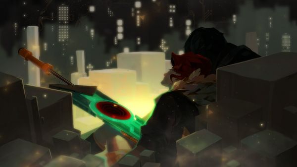 karakter merah,1920x1080 px,PC gaming,Transistor