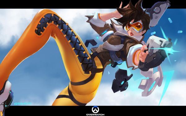 Overwatch,Tracer Overwatch,zbraň,game characters,Video Game Art,PC herní