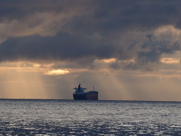 kapal, perahu, laut, matahari terbenam, teluk, air