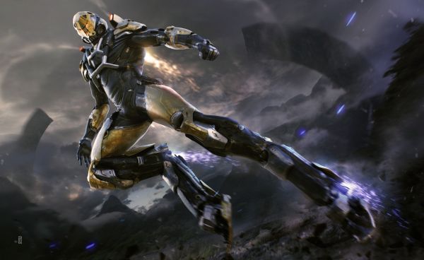 futuristic, anthem, video games, Video Game Art, fan art, armor