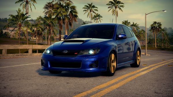 スバル,スバルインプレッサWRX STi,4k,Need for Speed Heat,車,日本の自動車