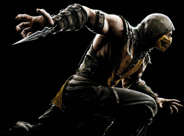 video hry,Mortal Kombat,Mortal Kombat X,Scorpion charakter,mytológie,sval