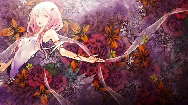 maleri,illustrasjon,anime,Guilty Crown,Yuzuriha Inori,mytologi