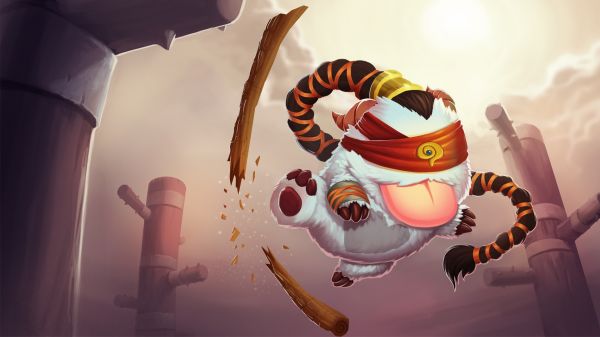 Illustration, Anime, League of Legends, Karikatur, Poro, Lee Sin