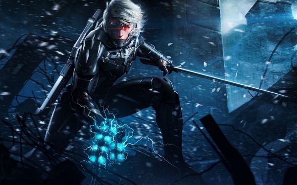 videójátékok, Metal Gear Solid, Metal Gear Rising Revengeance, Raiden, sötétség, screenshot