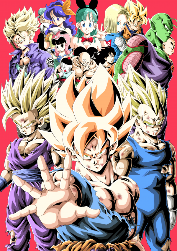 Dragon Ball Z,Son Goku,vegeta,Gohan,Ottavino,Bulma