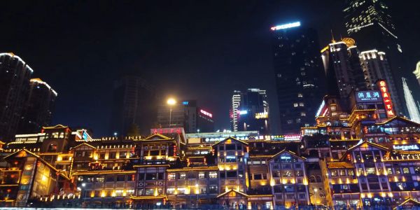 Stadtbild,China,Nacht-