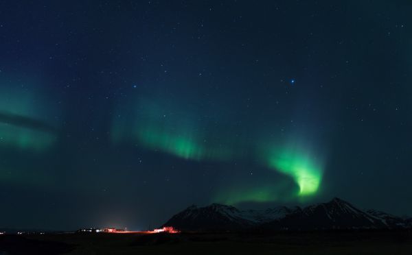 nat,natur,stjerneklar nat,nordlys