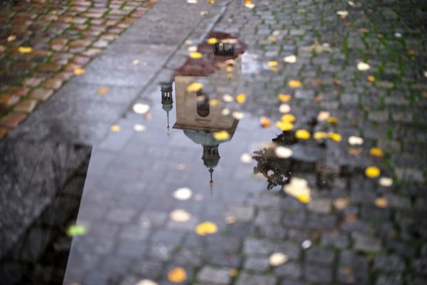 Leica,ciudad,Mañana,otoño,reflexión,otoño