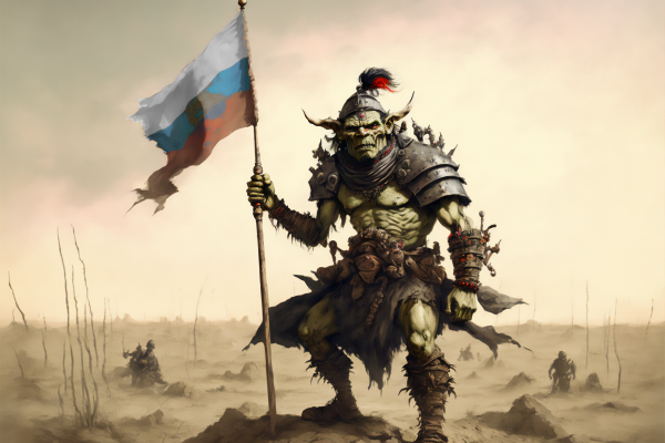 ai art,Orc,illustrazione,Russia,Ucraina,guerra