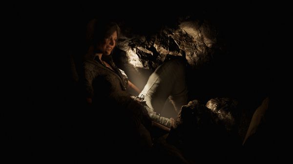 screenshot, Shadow of the Tomb Raider, Lara Croft Tomb Raider, spelunking, beklimming, donker