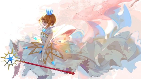 Card Captor Sakura,kjole,personale,krone,handsker