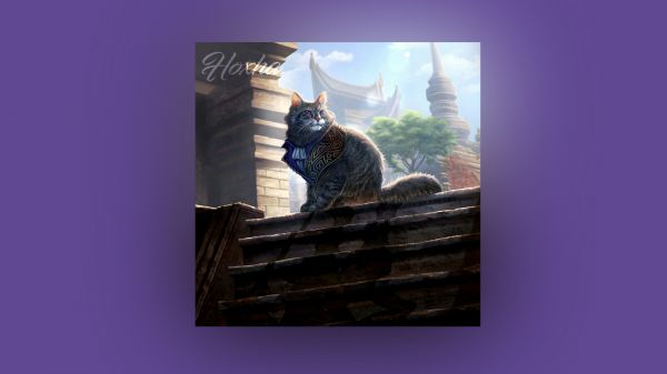 The Elder Scrolls,paysage,Sheogorath,Fond violet,Minimalisme,Khajiit