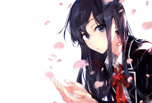 illustration,anime,anime girls,black hair,Yahari Ore no Seishun Love Comedy wa Machigatteiru,hair