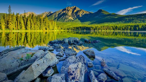 la nature,paysage,Montagnes,des arbres,des nuages,ciel