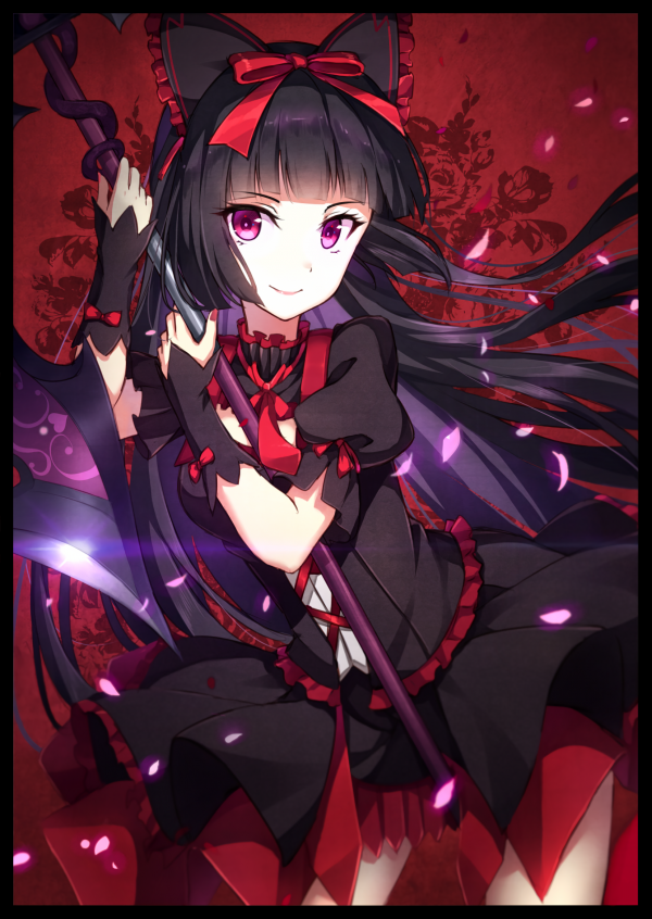 anime,anime lányok,Kapu Jieitai Kanochi véges Kaku Tatakaeri,Rory Mercury,hosszú haj,rózsaszín szemek