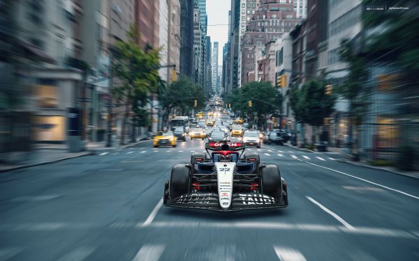 Formula 1,formula cars,race cars,Scuderia ALPHATAURI,New York City