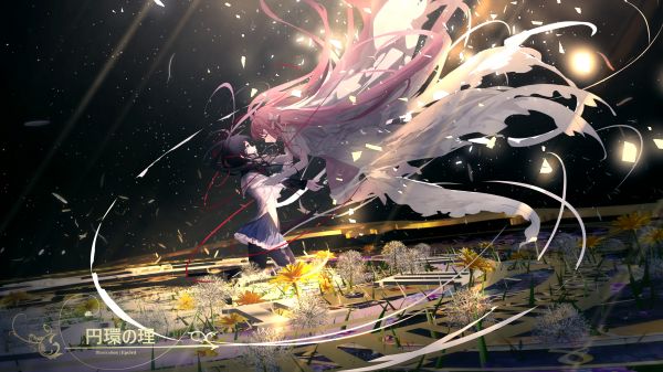 anime,animeflickor,Mahou Shoujo Madoka Magica,Kaname Madoka,Homura Akemi