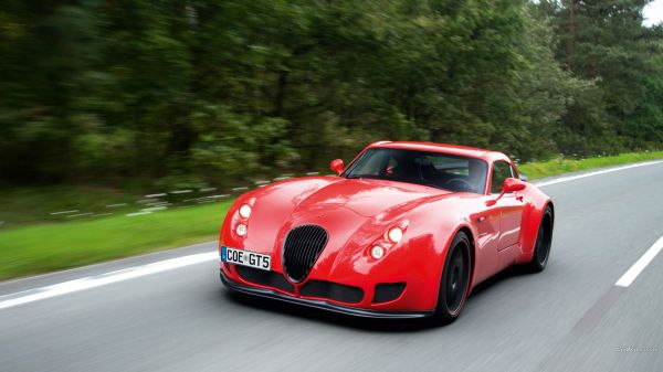 carro, veículo, Carros vermelhos, Carro esportivo, Borrão de movimento, Wiesmann