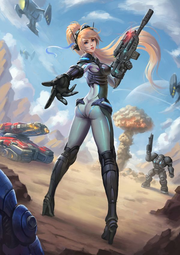 Nova Starcraft,Wenfei Ye,dessin,femmes,StarCraft,blond