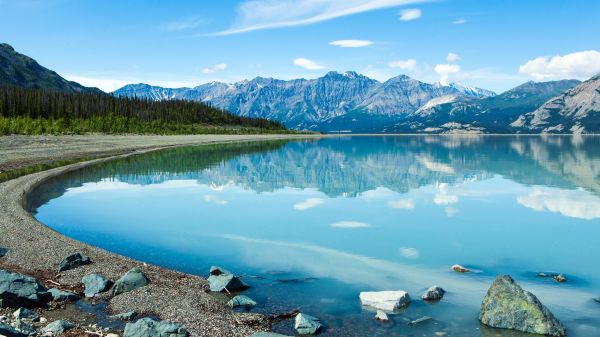 lac,peisaj,natură,Yukon,Canada,apă