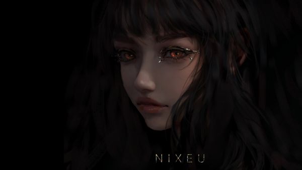 Nixeu,动漫女孩,ArtStation,肖像