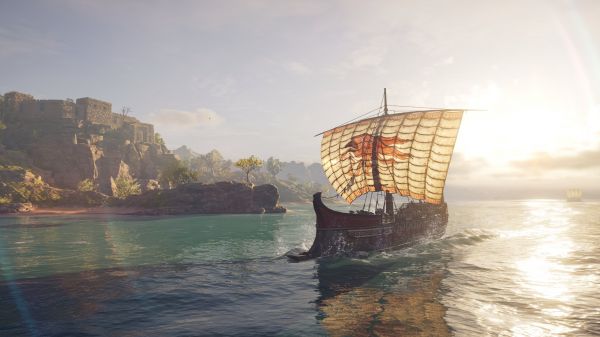 Bắn màn hình,trò chơi điện tử,Assassin's Creed Odyssey,Assassins Creed Odyssey,thuyền buồm