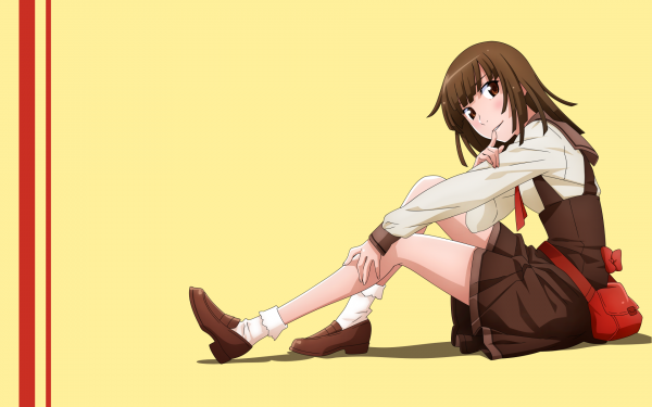 illustration,anime,animeflickor,brunett,tecknad serie,Monogatari Series