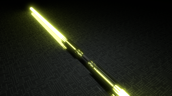 strada lumina,Razboiul Stelelor,armă,galben,lightsaber,Blender