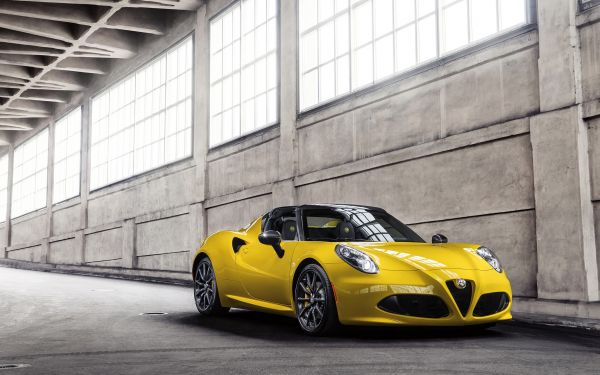 mașină,vehicul,mașină sport,masina de performanță,Alfa Romeo 4C Spider,Roată