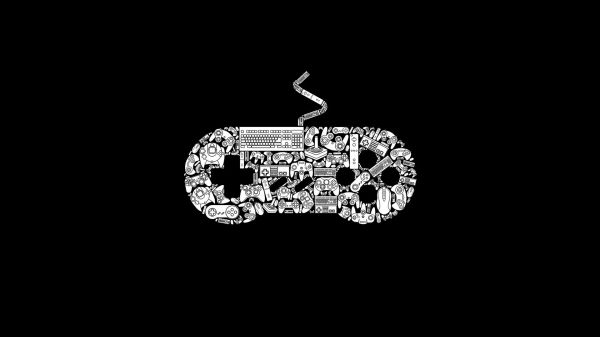 Xbox, consoles, controllers, PlayStation, keyboards, illustration