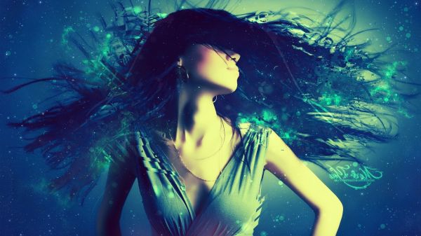 vrouw,halzen,1920x1080 px,zonlicht,blauw,onderwater-