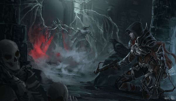 Diablo,Diablo III,digitale kunst,fantasy art,Computerspellen,3000x1721 px