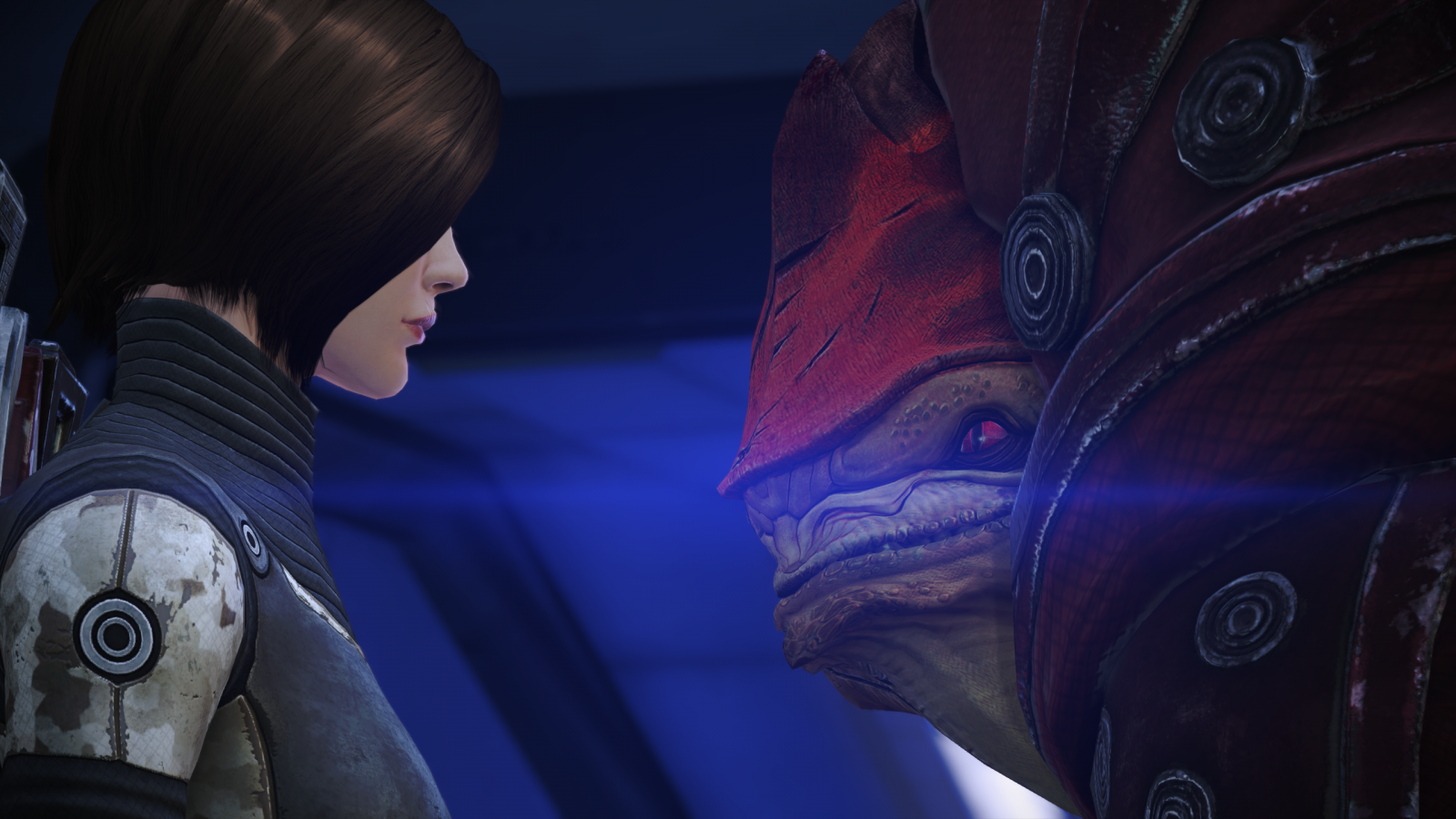 jeux vidéo, CGI, Effet de masse, Wrex, Urdnot Wrex, Commandant Shepard, Krogan