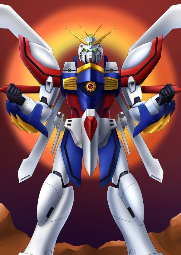 anime, mechs, Gundam, Mobile bojovník G Gundam, Super Robot Taisen, God Gundam