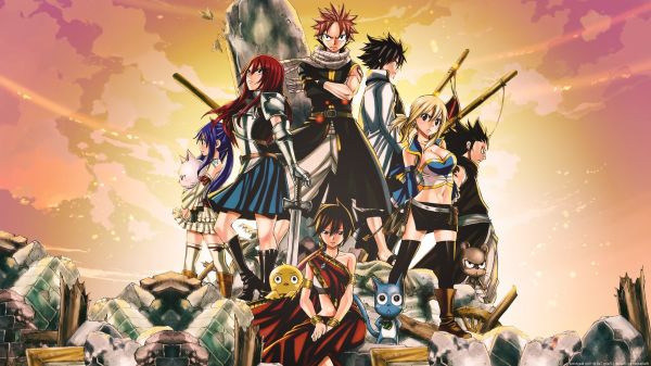 ilustrasi,anime,fairy Tail,Scarlet Erza,Dragneel Natsu,mitologi